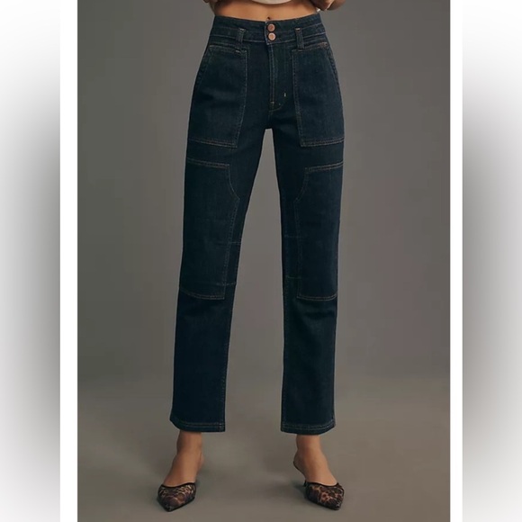 Pilcro The Wanderer Mid Rise Relaxed Leg Jeans size 28 - Picture 2 of 8